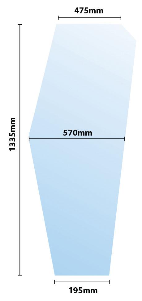 thumbnail of Glass Fiat 110-90 Door Comfort LH Plain