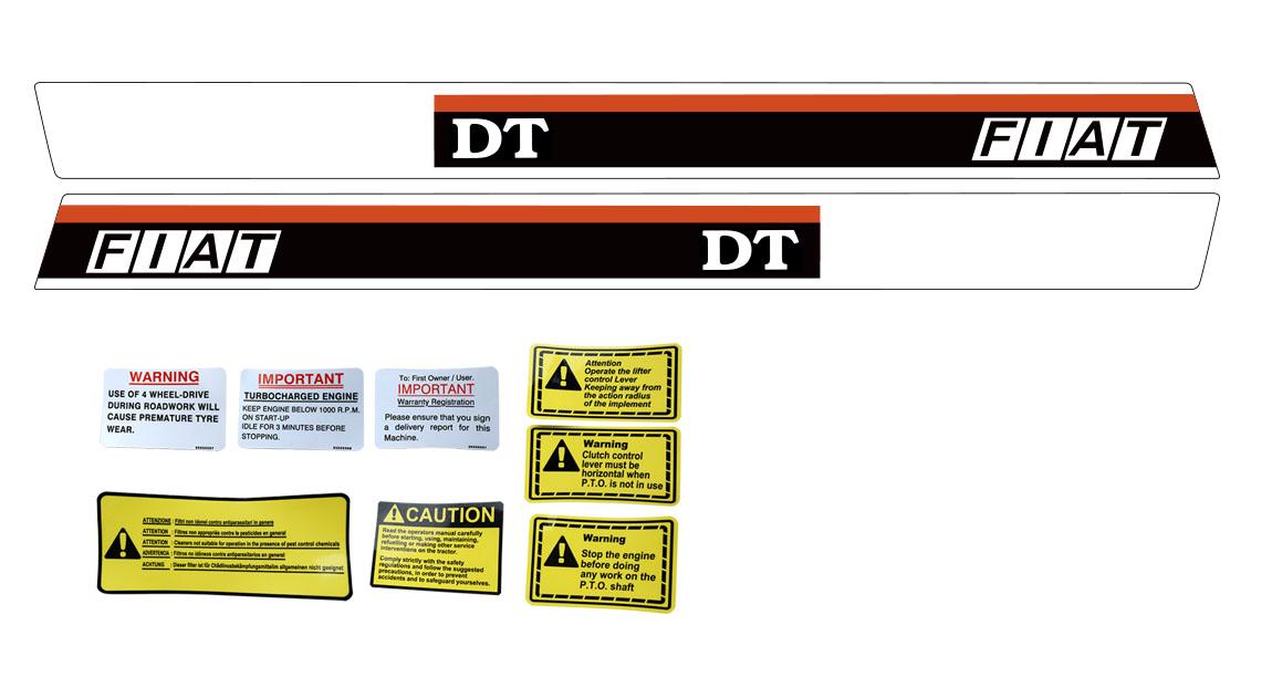 thumbnail of Decal Fiat 5 Cylinder DT Bonnet 38" 97cm