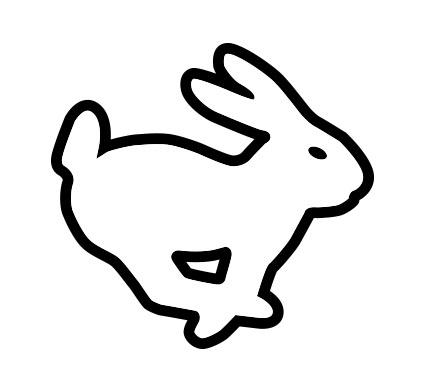 thumbnail of Decal Fiat Rabbit Pair