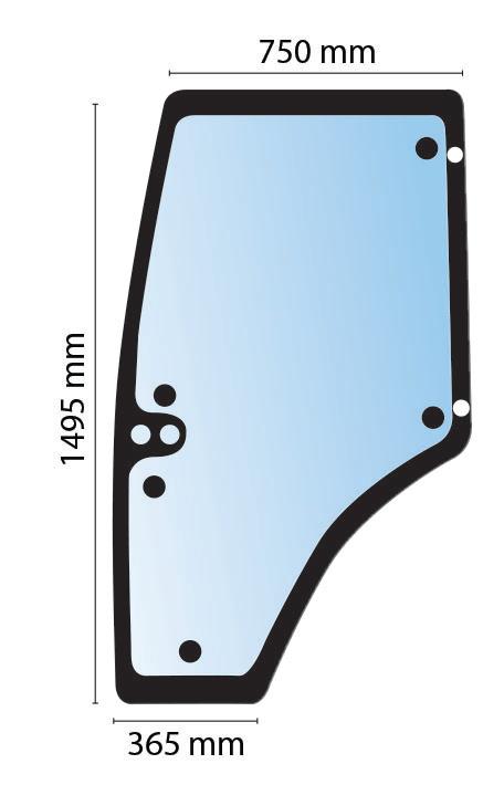 780180, Glass Door LH Renault Ares RX RZ Series QTP