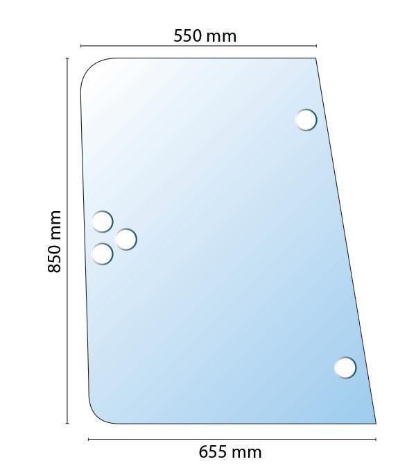 7700054047, Glass Side Window Renault TL TS TX TZ Series QTP