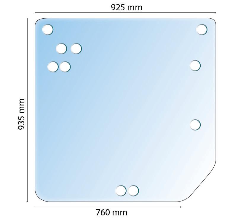 VPM7410, Glass Rear Window Renault Ares RX RZ Series QTP