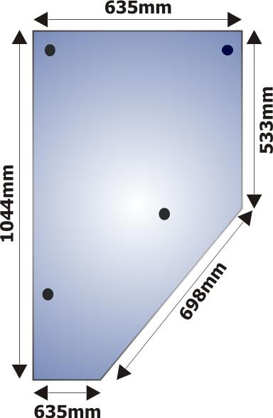 thumbnail of Glass 3000 Rear Door LH & RH 4 Holes