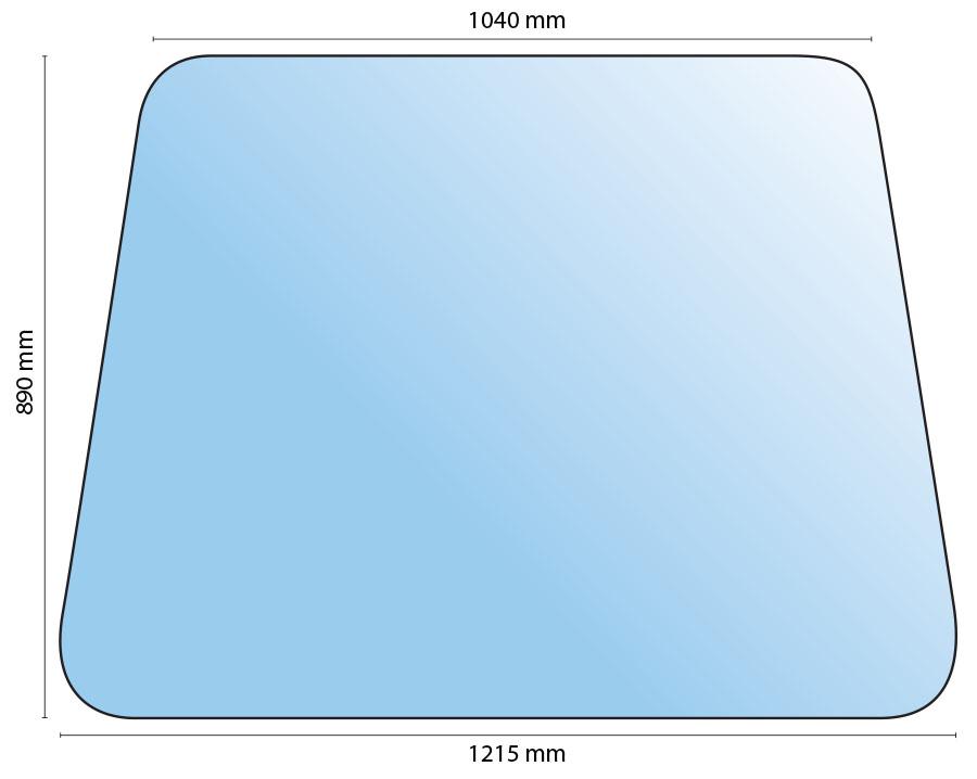 25/4000-36, Glass IHC XL Windscreen QTP