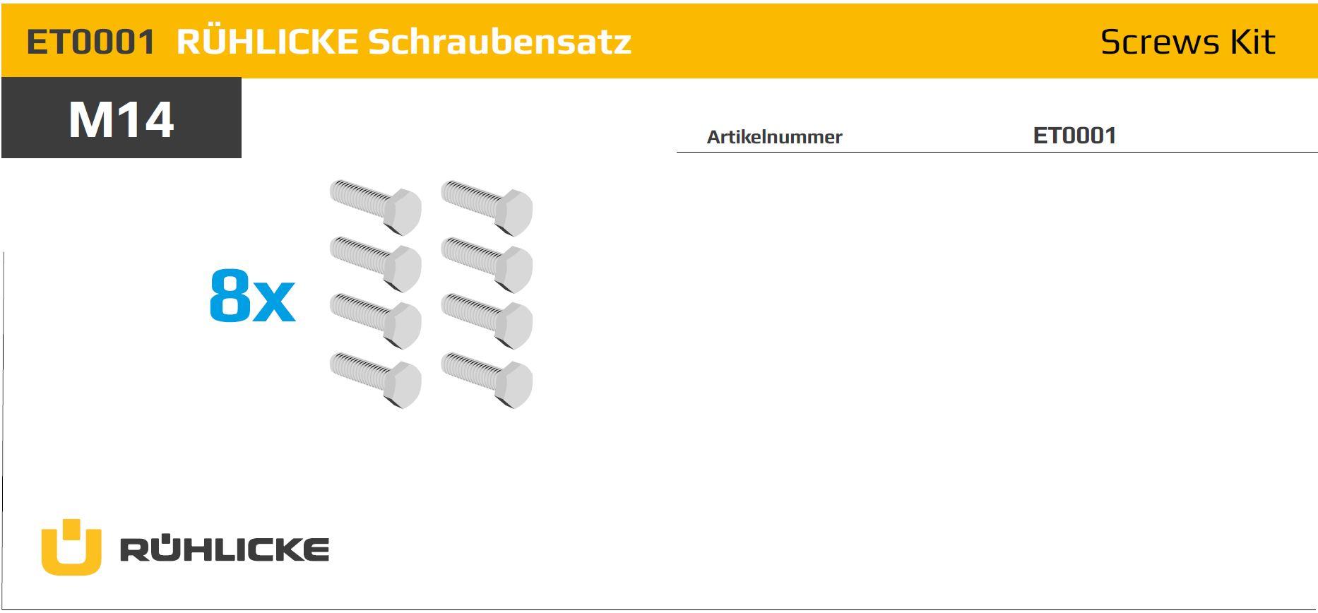 ET0001, Screw kit Ruehlicke GmBH