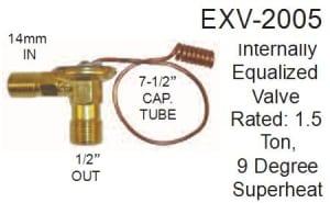 EXV-2005, Expansion Valve, air conditioning SUNAIR