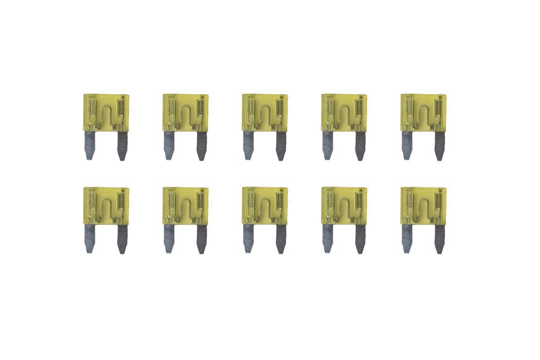 thumbnail of Mini Blade Fuses Yellow 20 Amps X 10