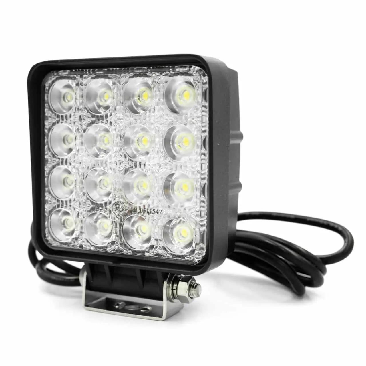 WL48E, CRAWER LED work light 48W square + 2 meter cable Crawer