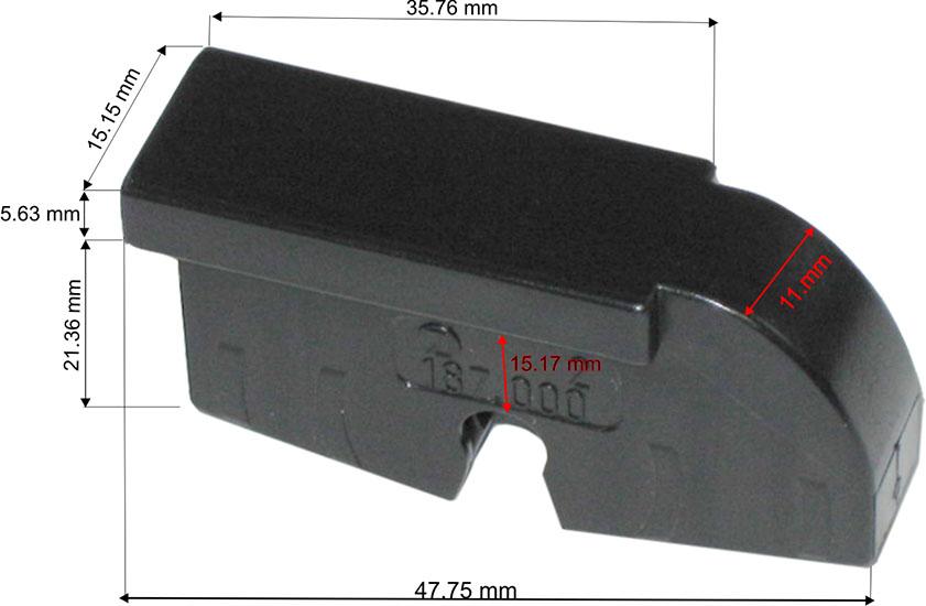 thumbnail of Adaptor for Wiper Blade Ford 60 TM TS (Front)