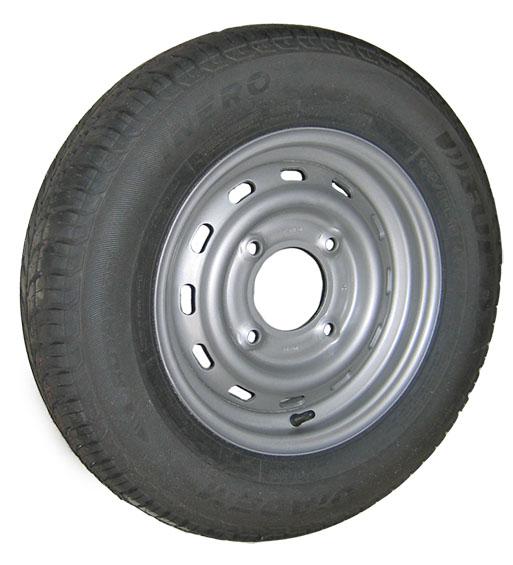 thumbnail of Wheel Rim c/w 165 x 13 Tyre (4 Stud) 5.5 pcd
