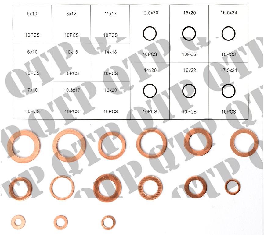 thumbnail of Washer Copper Metric Kit 110pcs